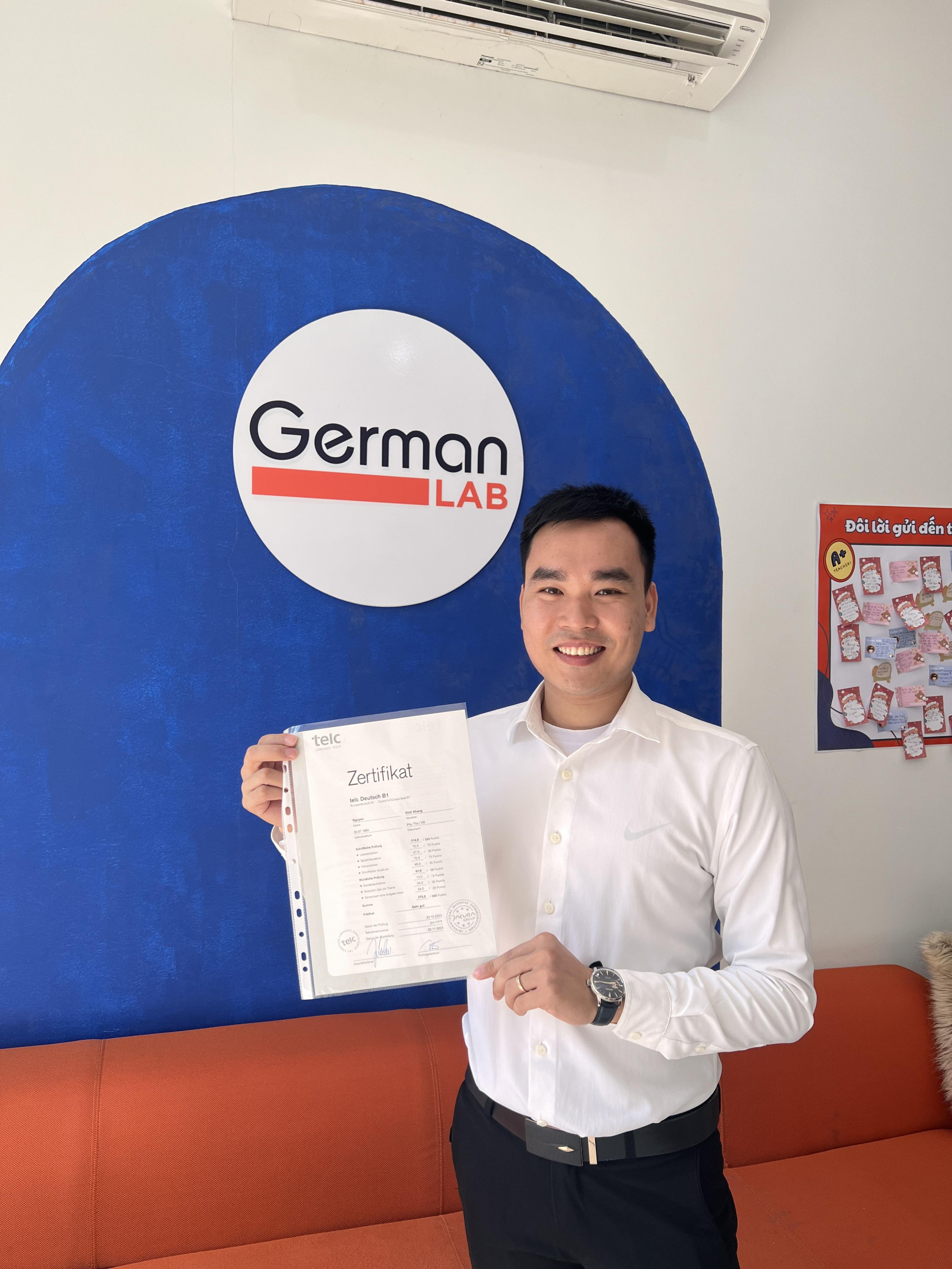 NGUYỄN ĐÌNH KHANG                     B1 TELC